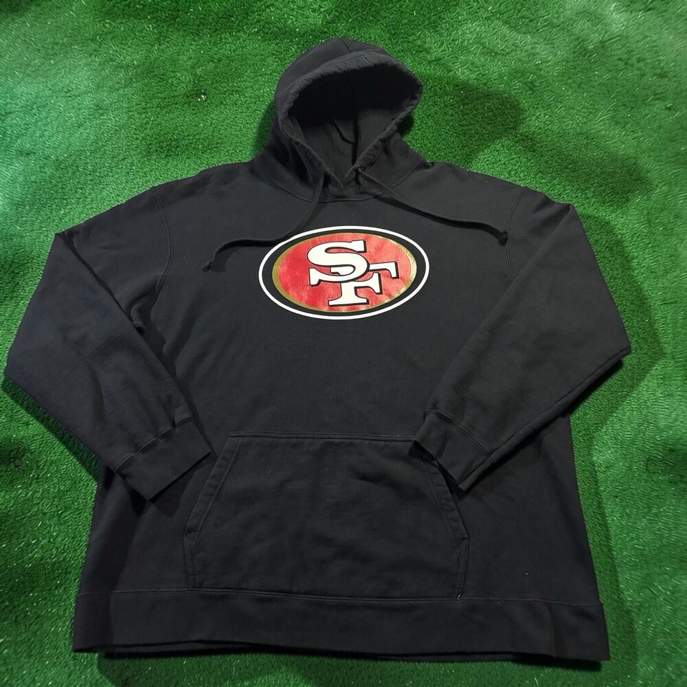 NFL Pro Line Fanatics San Francisco 49ers Black Pullover Hoodie Men’s 2XL